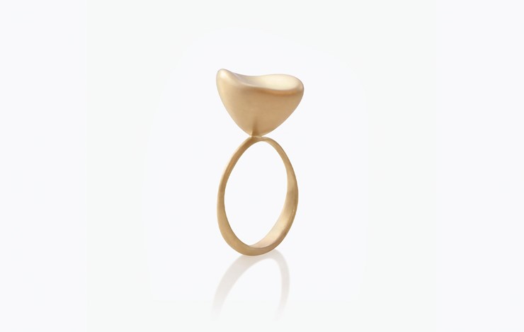 BABY MALAK FLOURISH PURE SMALL MARQUISE RING